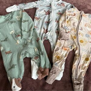 Footie Pajama Bundle - Little Sleepies, Carters, Caden Lane